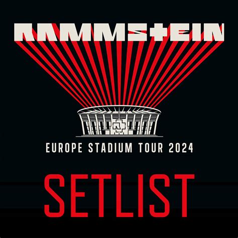 rammstein setlist|setlist rammstein 2024.